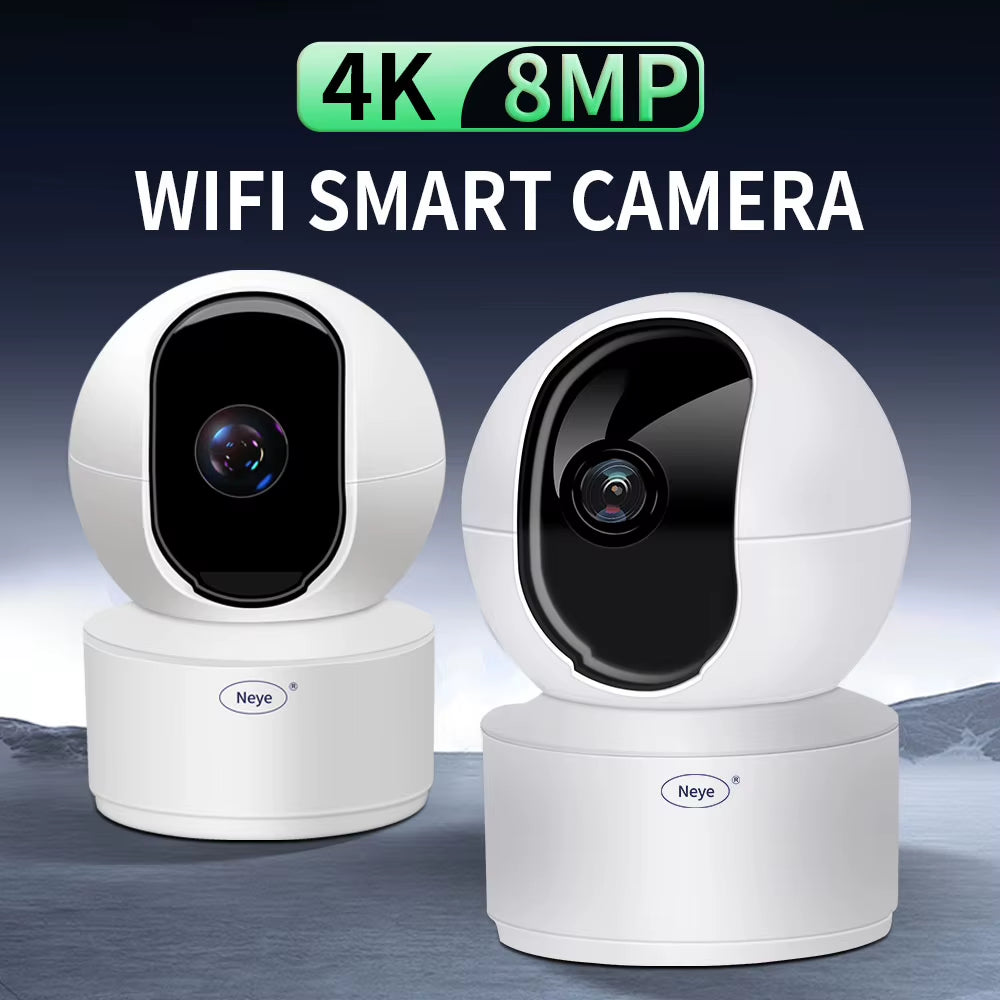 Neye S5 Wifi Smart Camera 8MP 4K Indoor Baby Monitor 360 ° Pan Tilt Automatic Tracking Camera CCTV Bidirectional Audio Camera