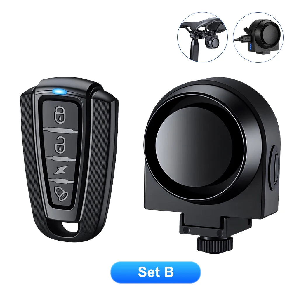 Alarma Antirrobo Recargable Con Mando Para Bici Y Moto