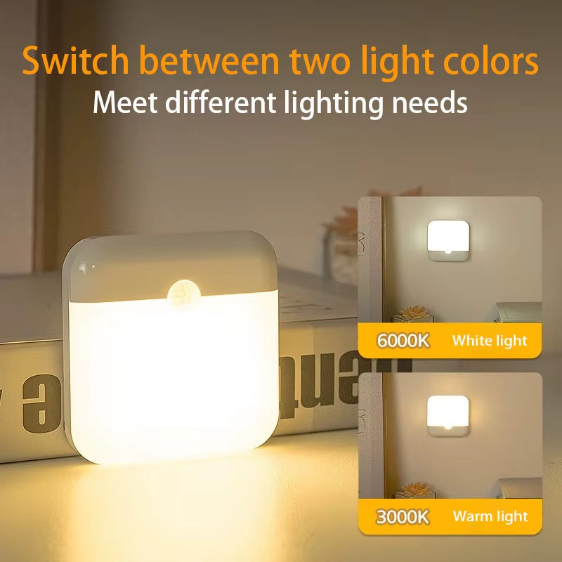 Luz LED Recargable Con Sensor De Movimiento Para Armarios Y Escaleras