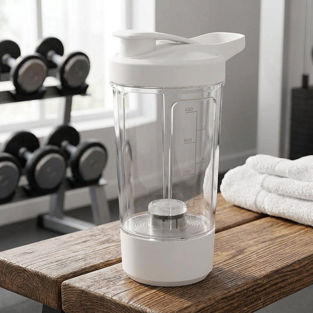 Vaso Mezclador Eléctrico Recargable 450 Ml Para Batidos De Proteína