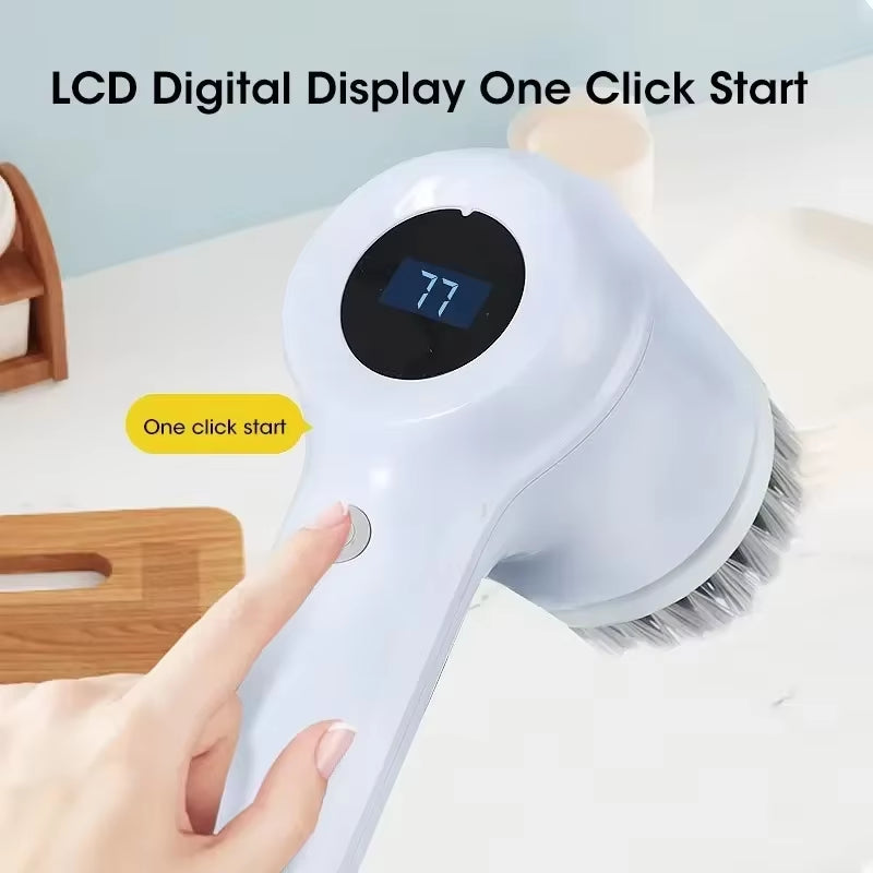 Cepillo Eléctrico Giratorio Inalámbrico 5 En 1 Para Limpieza