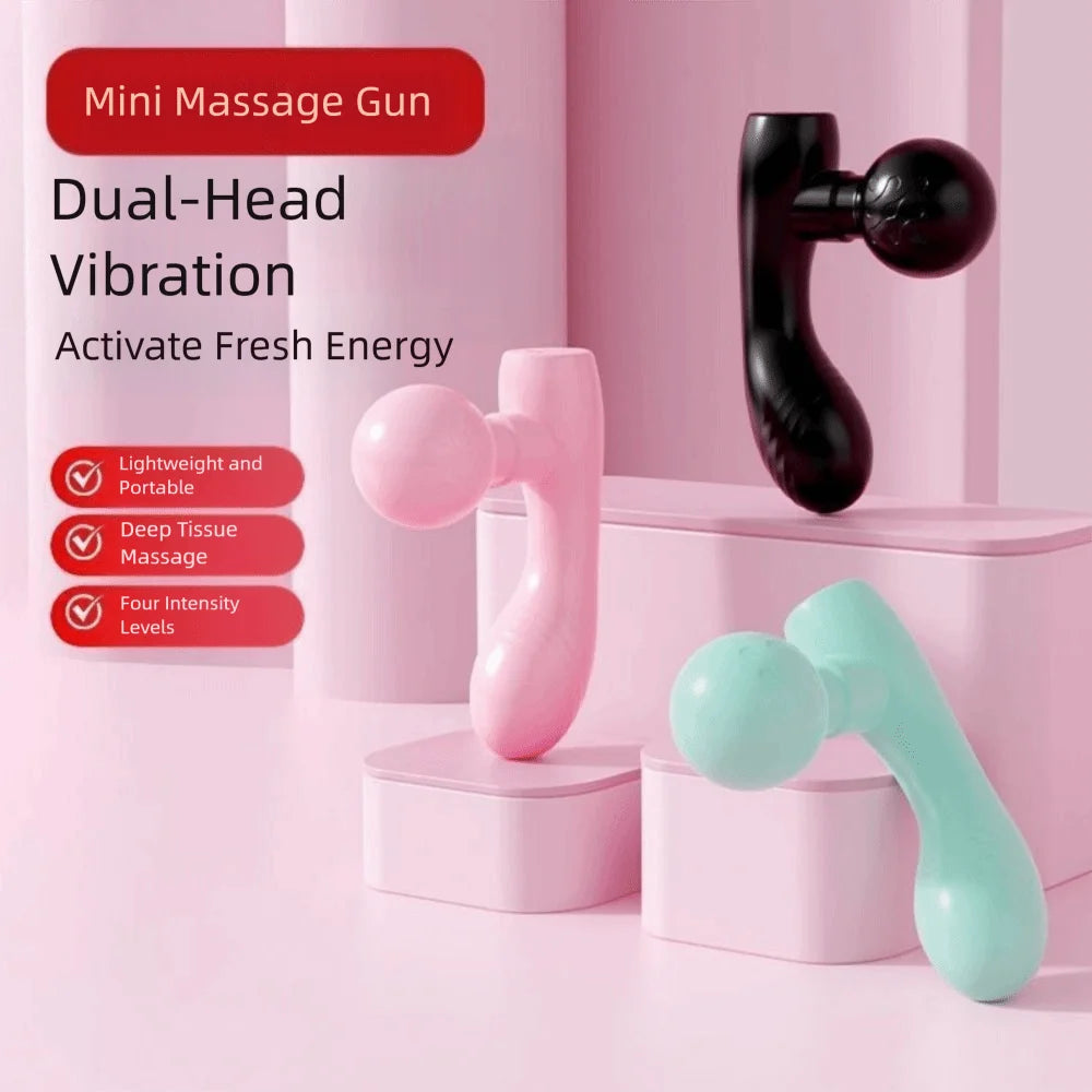 Adjustables Mini Fascia Massager Wear Resistant Soft Massage Head Deep Tissue Massage Device Portable Comfortable