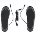 USB Rechargeable Heated Insoles, Adjustable Temperature 3 Levels Electric Foot Warmer for Winter Outdoor Skiing Hiking Camping