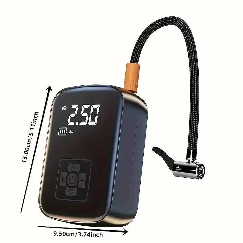 Inflador De Ruedas Inalámbrico Portátil Para Coche, Moto Y Bici