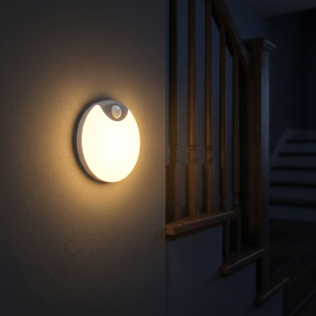 Luz LED Recargable Con Sensor De Movimiento Para Armarios Y Escaleras