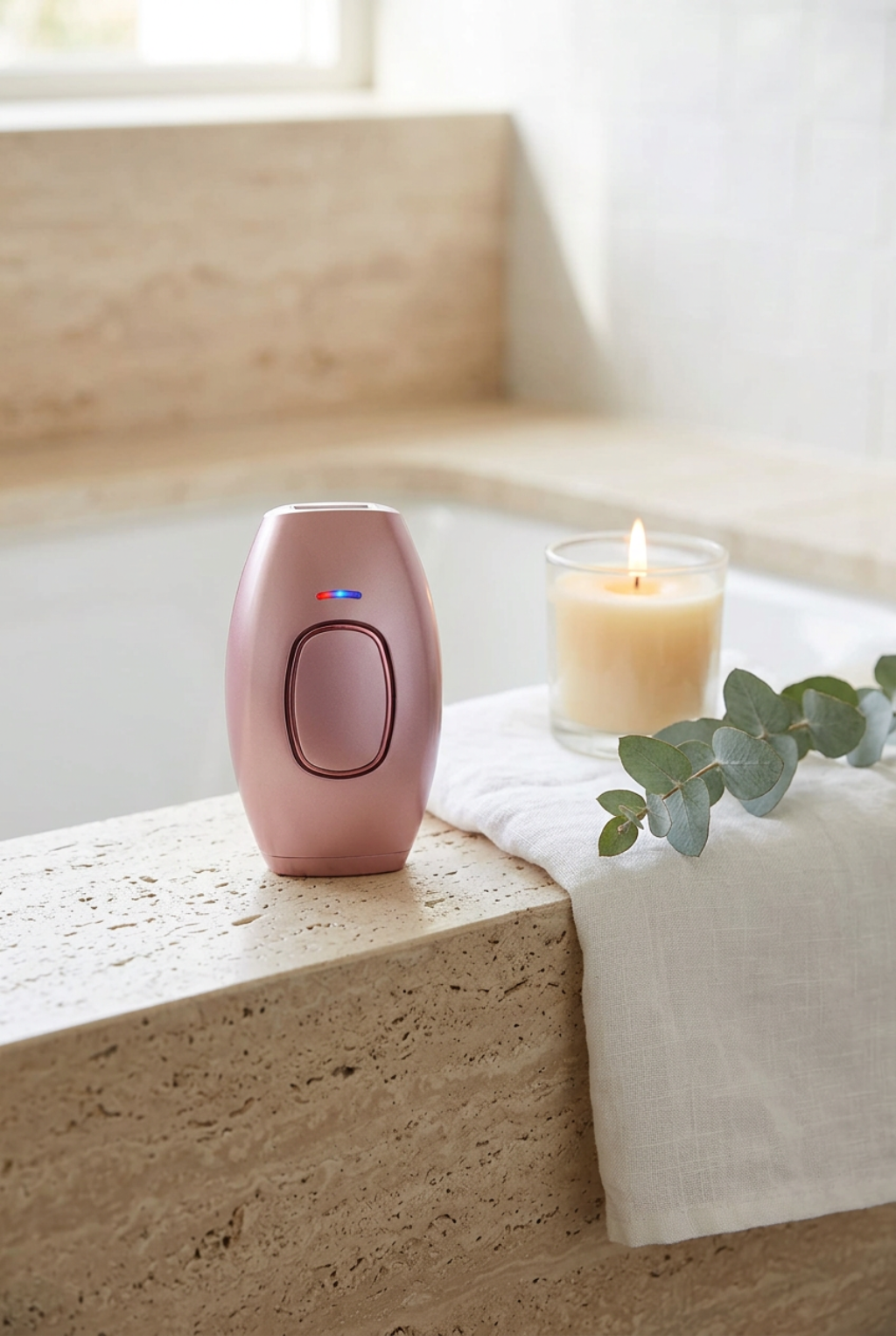 Depiladora IPL rosa en el baño [color:rosa]