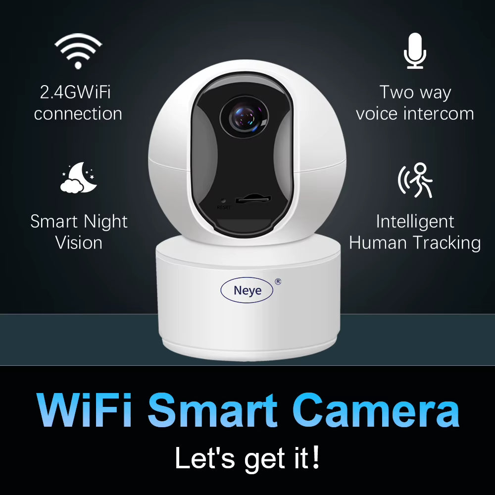 Neye S5 Wifi Smart Camera 8MP 4K Indoor Baby Monitor 360 ° Pan Tilt Automatic Tracking Camera CCTV Bidirectional Audio Camera