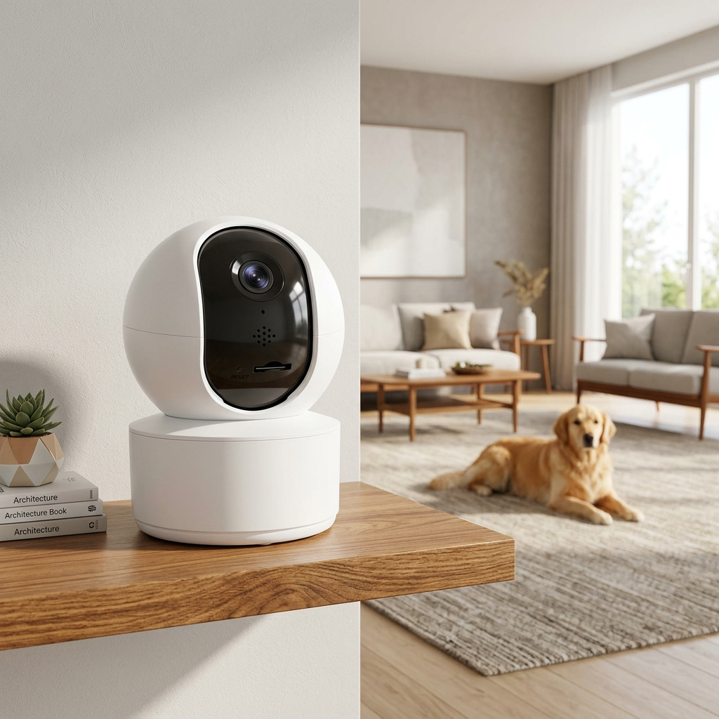 Cámara Para Mascotas Wifi 360° Full HD Con Seguimiento Automático Y Audio Bidireccional