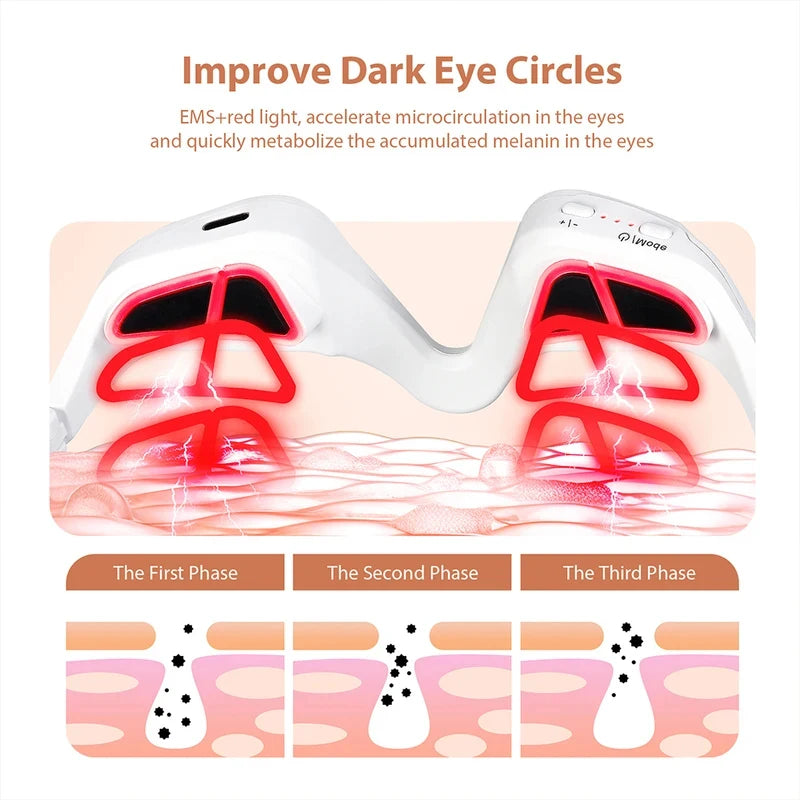 Masajeador De Ojos Con Calor Y Vibración Para El Cansancio Visual