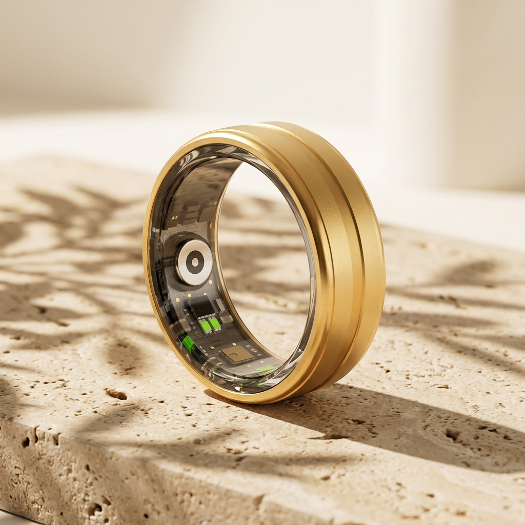 Anillo Inteligente De Salud: Pulso, Oxígeno Y Sueño, Resistente Al Agua