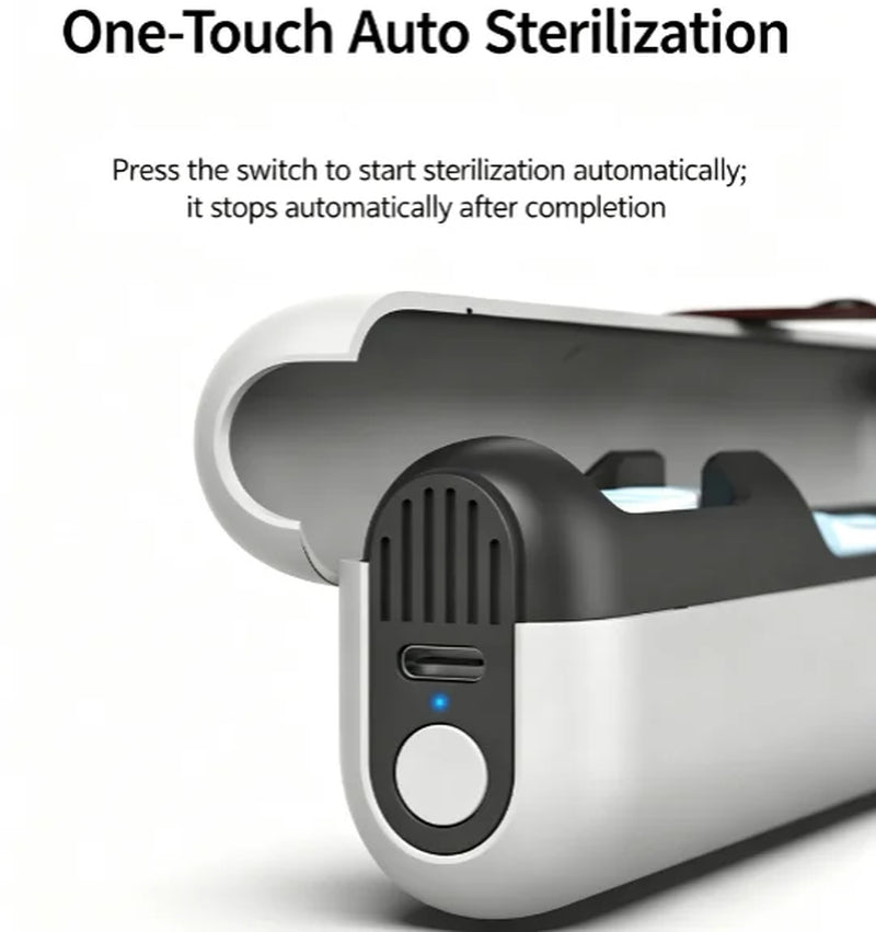 Esterilizador UV Recargable Para Cepillo De Dientes De Viaje