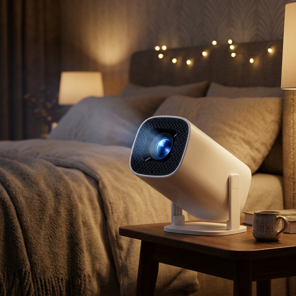 Mini Proyector Portátil Con Android 14, Wifi 6 Y Bluetooth (720p Nativo, Compatible 4K)