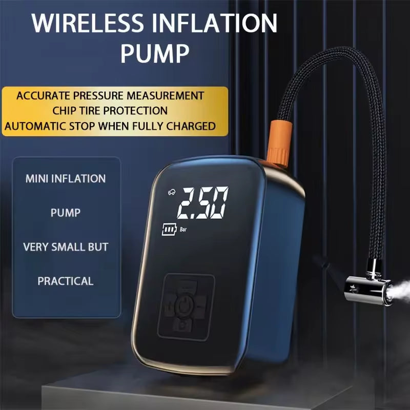 Inflador De Ruedas Inalámbrico Portátil Para Coche, Moto Y Bici