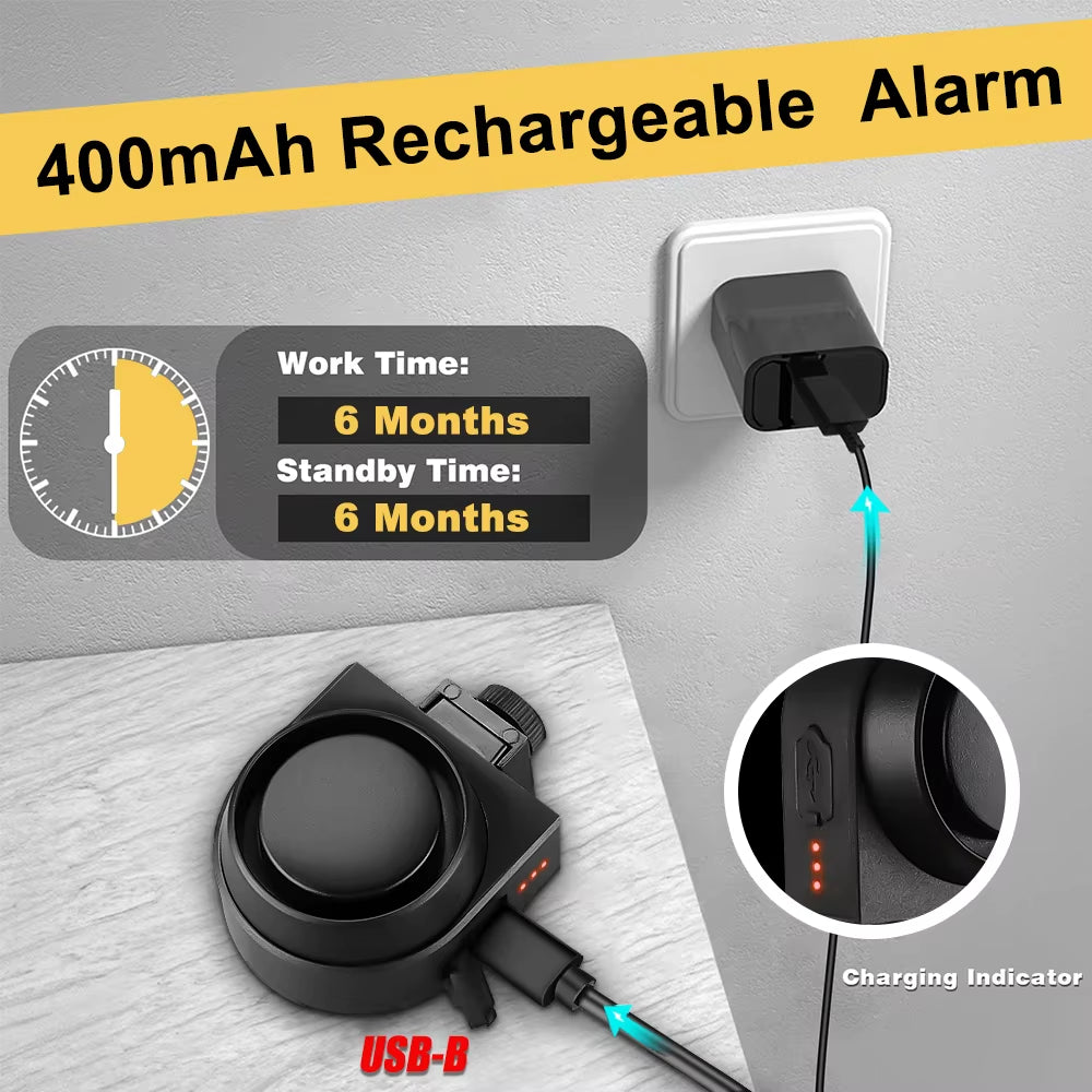 Alarma Antirrobo Recargable Con Mando Para Bici Y Moto