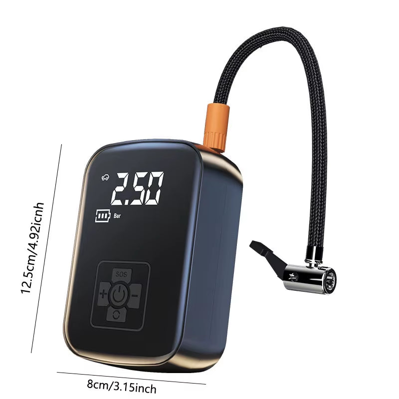 Inflador De Ruedas Inalámbrico Portátil Para Coche, Moto Y Bici