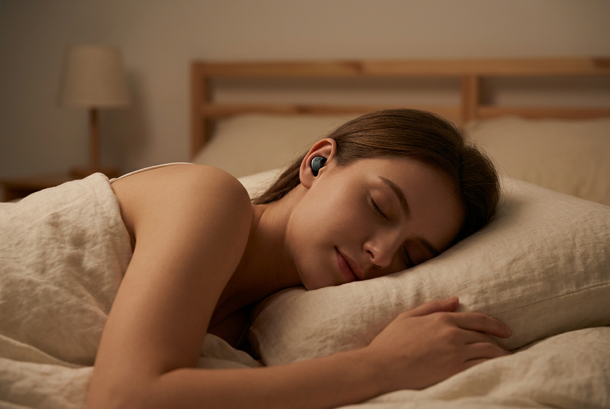 Auriculares Invisibles Para Dormir Con Cancelación De Ruido
