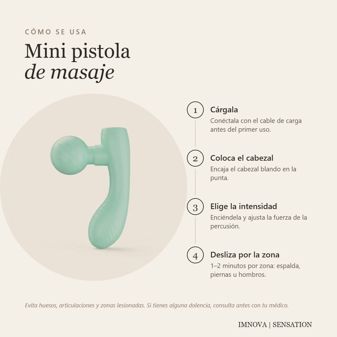 Mini Pistola De Masaje Portátil Para Contracturas