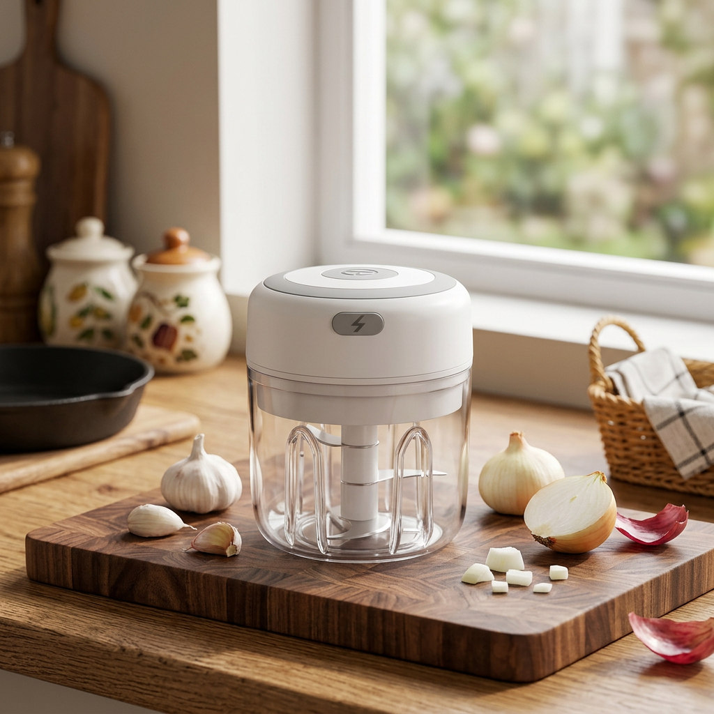 Picadora Eléctrica Inalámbrica De Ajo Y Verdura 250 Ml