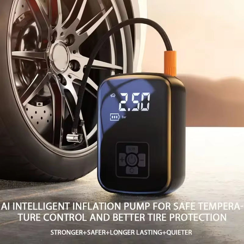 Inflador De Ruedas Inalámbrico Portátil Para Coche, Moto Y Bici