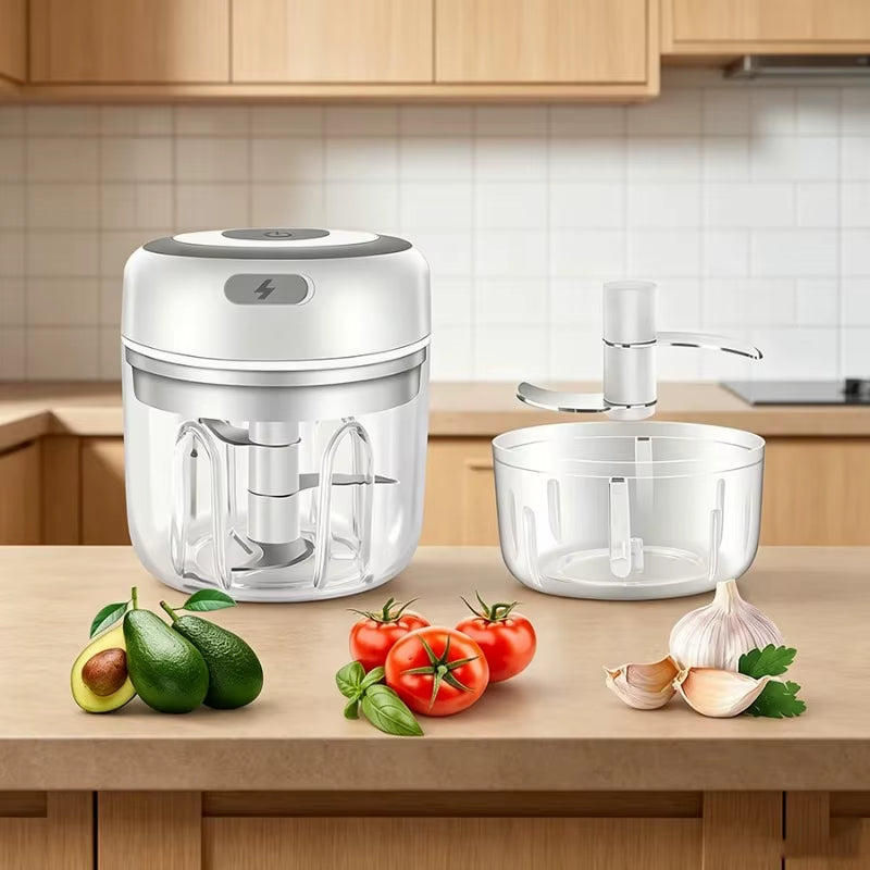 Picadora Eléctrica Inalámbrica De Ajo Y Verdura 250 Ml